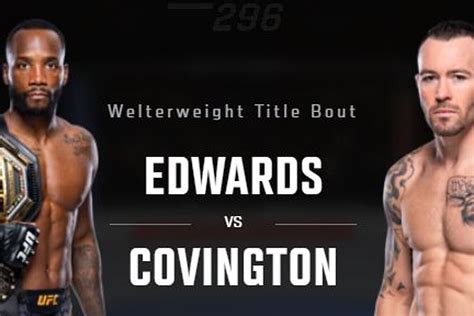 UFC 296 Purse: How much will the Edwards vs Covington winner .
